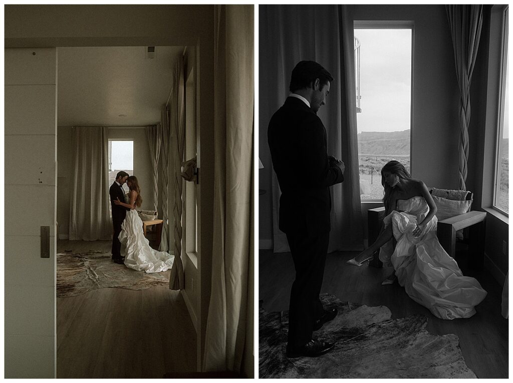 A photographer, West Ward, captures a romantic elopement day in Southern Utah for Spencer and McKenna.