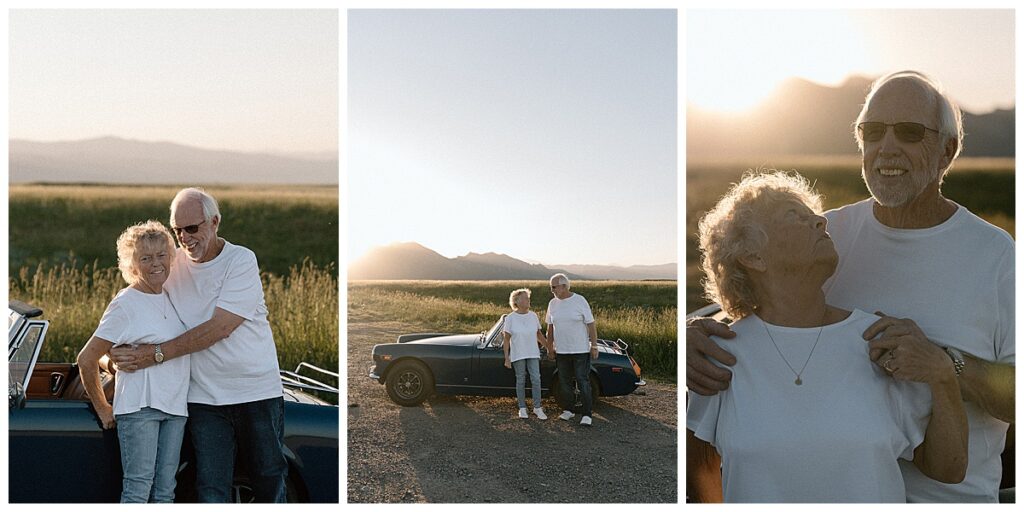 Destination photographer, 
Westward Up, captures a session for her grandparents in Colorado during sunset, sharing many special moments from their day.