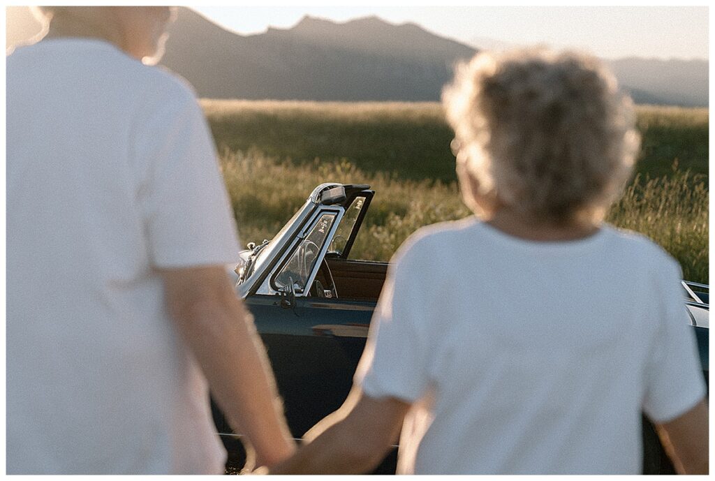 Destination photographer, 
Westward Up, captures a session for her grandparents in Colorado during sunset, sharing many special moments from their day