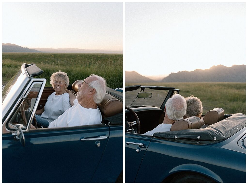 Destination photographer, 
Westward Up, captures a session for her grandparents in Colorado during sunset, sharing many special moments from their day.