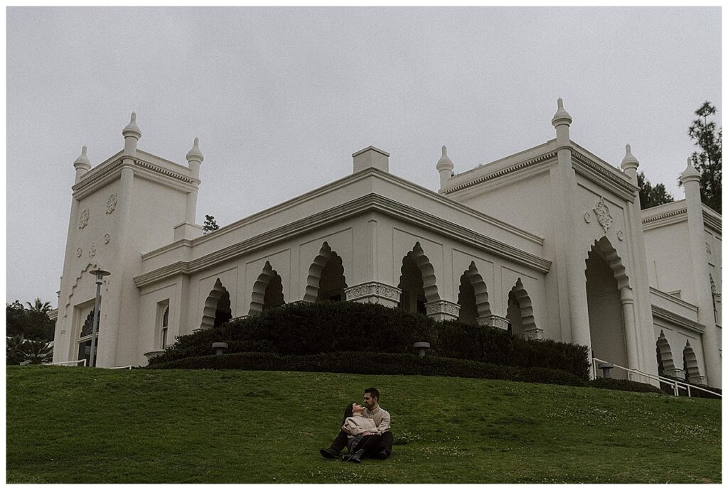 Destination and luxurious photographer writes about Kristine and Levon engagement session at Brand Park.